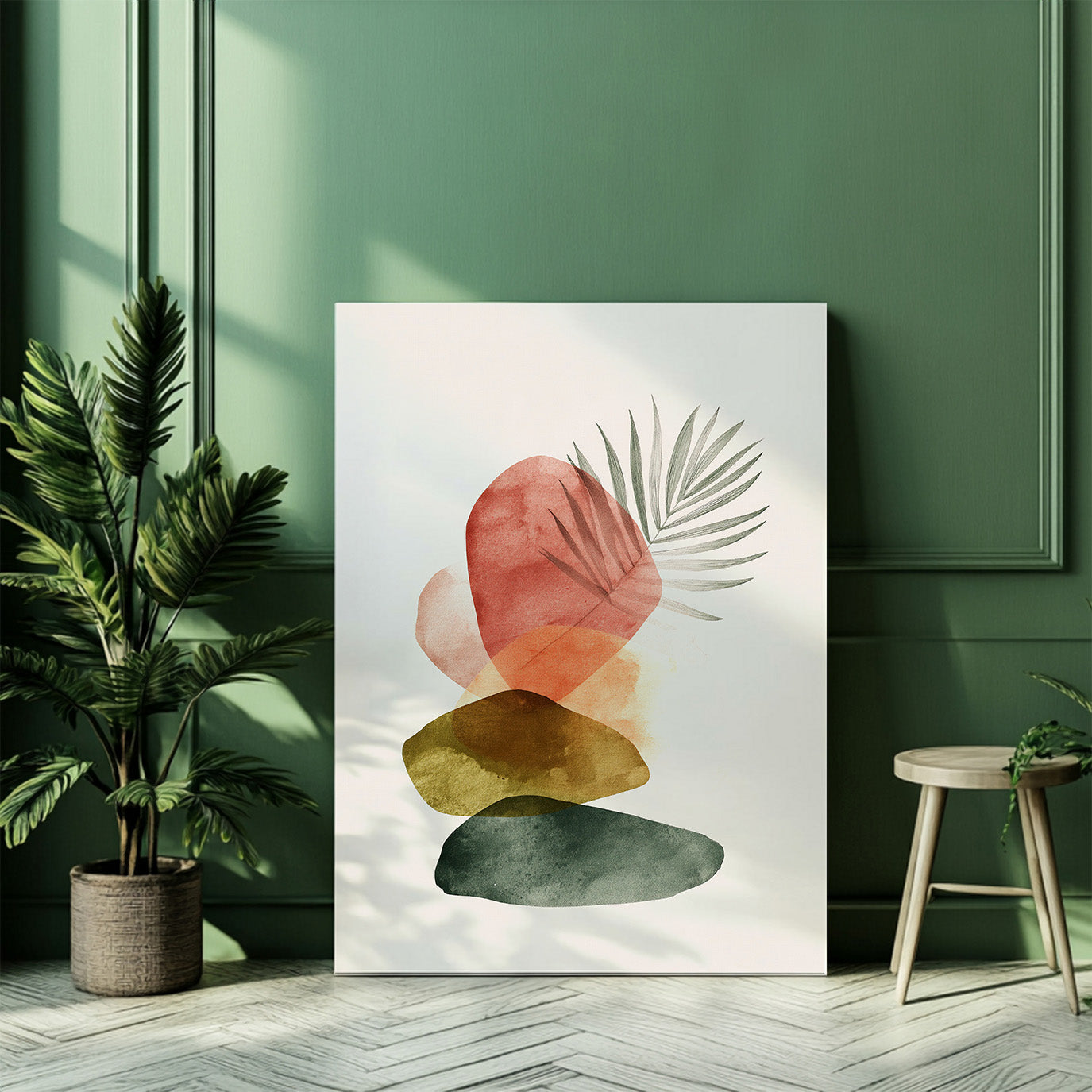 Harmonie Botanique – Triptyque Abstrait