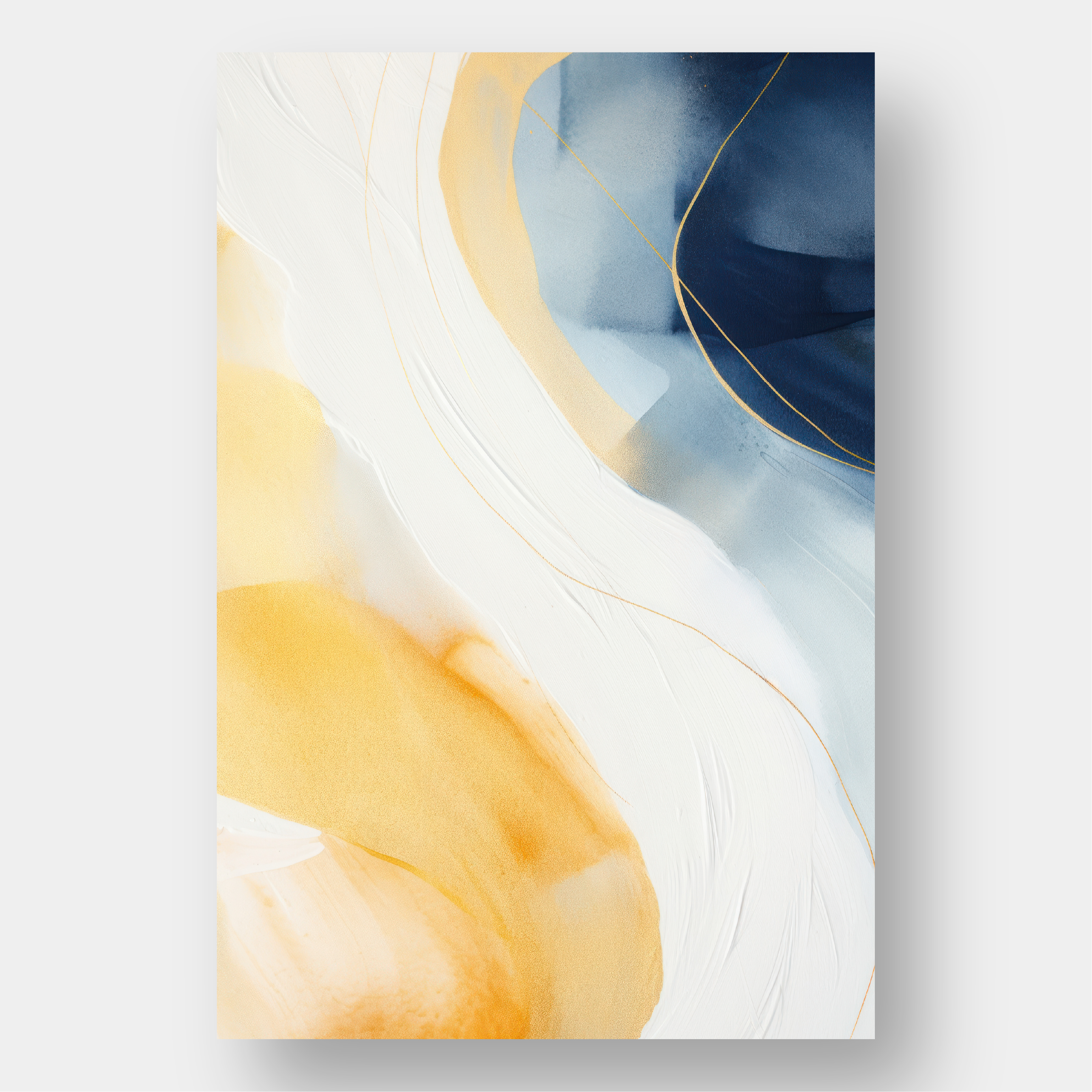 Éclats Marins – Triptyque Abstrait