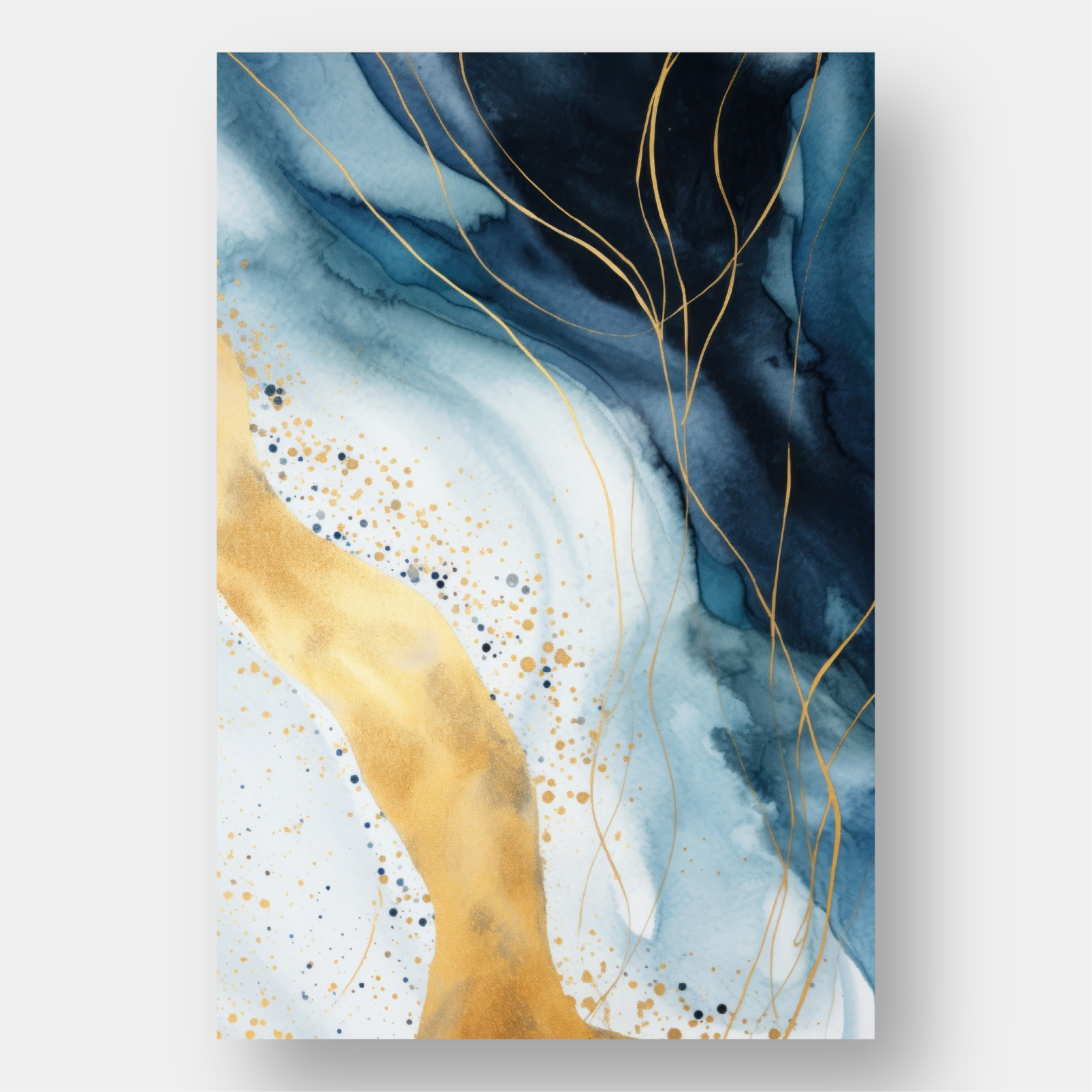 Éclats Marins – Triptyque Abstrait