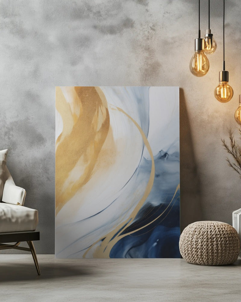 Éclats Marins – Triptyque Abstrait